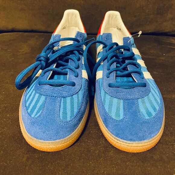 Rare Sample Tag Adidas Handball Spezial Blue Red White Men 9 US 8.5 UK 42 2/3 EU - Picture 2 of 10